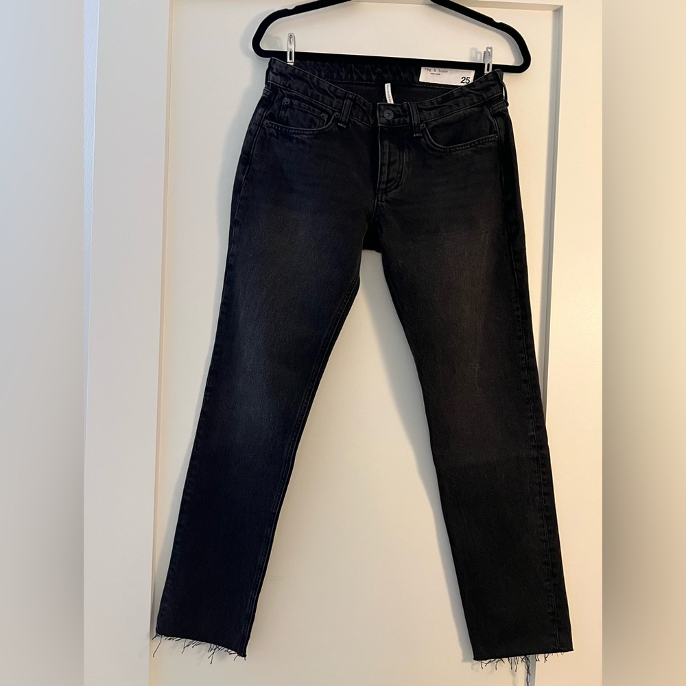 Rag & Bone Dre low-rise boyfriend Jean in Highland — size 25
